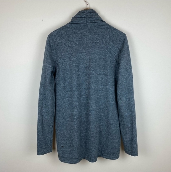 Lululemon That's A Wrap Cardigan Heathered Snow Slub Coal Sz 6 - Picture 10 of 16